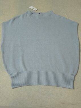 Ann Taylor Light Blue Women's Sweater Vest (Size XL)